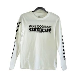 XS VANS LONG SLEEVED WHITE SHIRT
